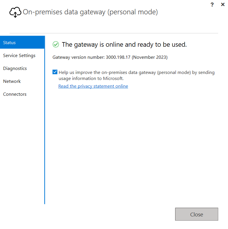 Data gateway powerbi