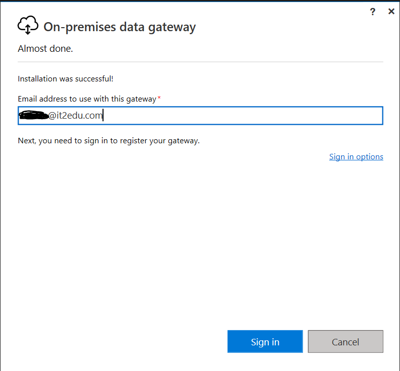 Live data refresh - Data gateway