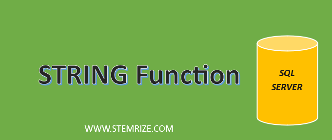 String functions in SQL