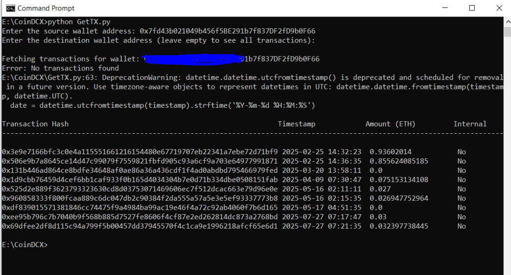 Ethereum Transaction